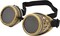 4E's Novelty Steampunk Goggles for Women & Men – Brass Vintage Steam Punk Glasses Costume Accessory for Mad Scientist, Victorian, Renaissance, Cosplay, Halloween, Rave, Cyberpunk, and Retro Outfits